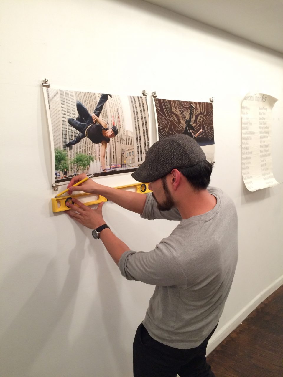 Installing the work